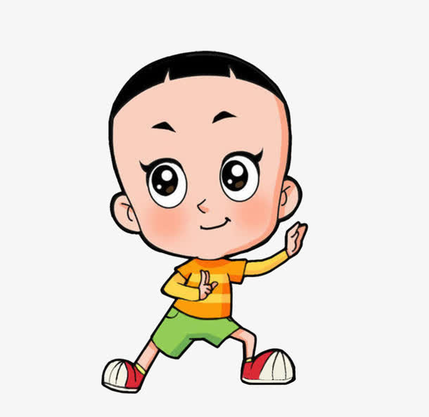 穿绿裤子的大头儿子免抠