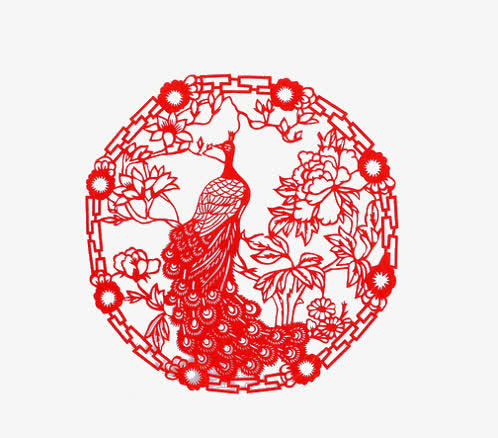 中国剪纸工艺品免抠