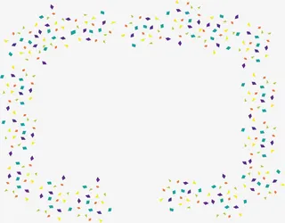 彩色碎片花纹免抠