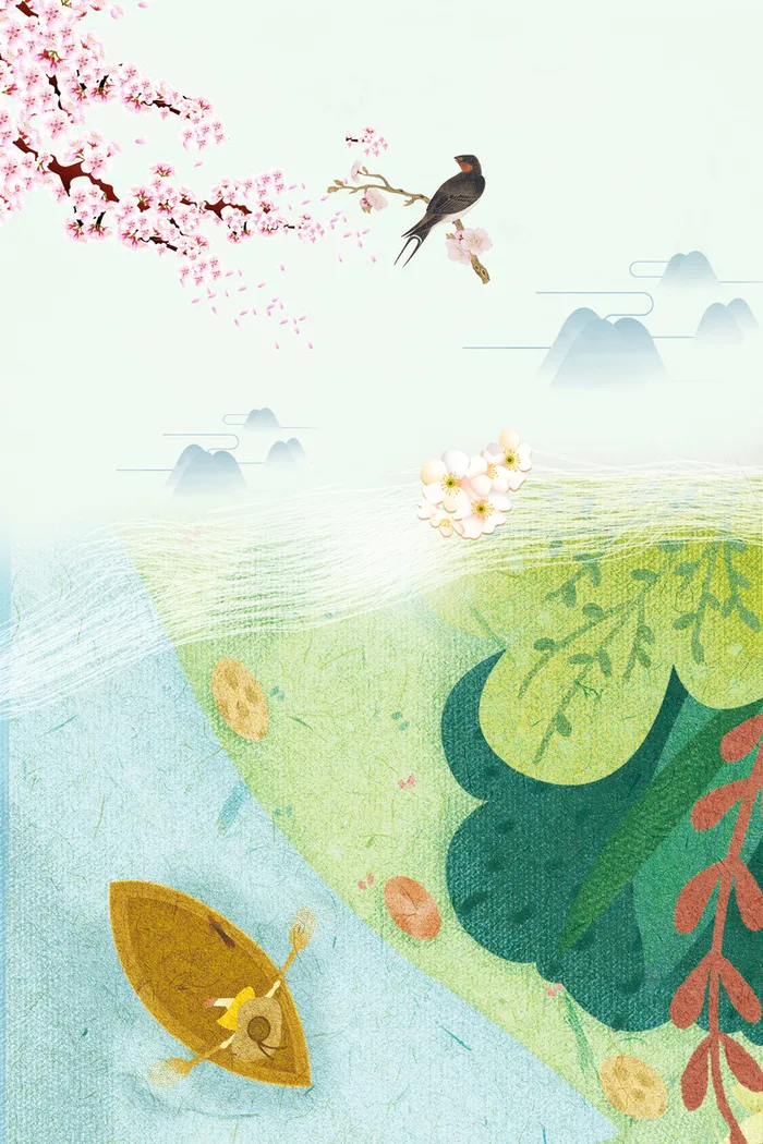 传统24节气春分海报高清