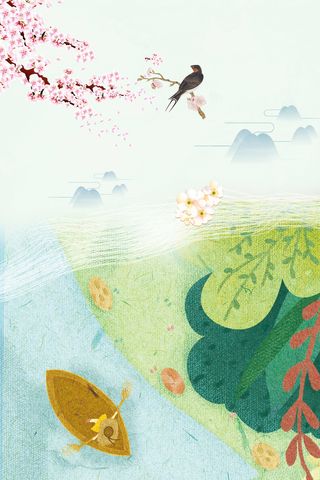 传统24节气春分海报高清