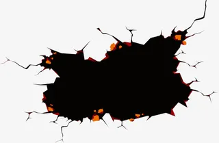 黑色恐怖爆炸设计效果免抠