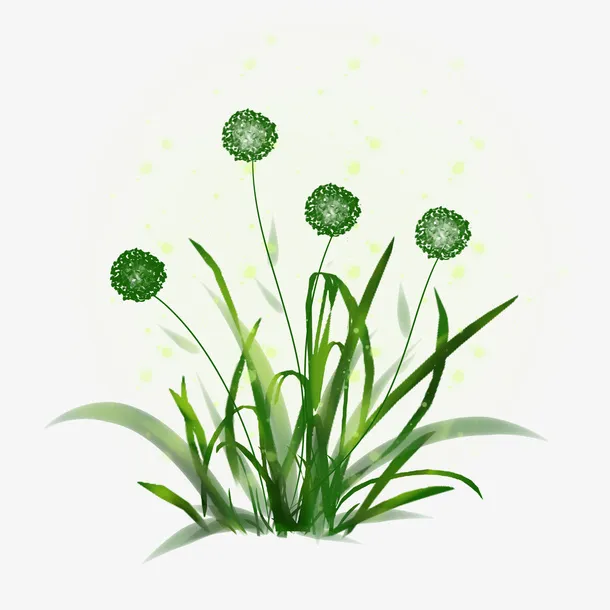 蒲公英春天 绿色免抠动植物动物元素