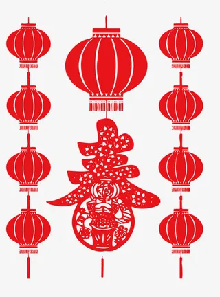 元宵春节灯笼免抠