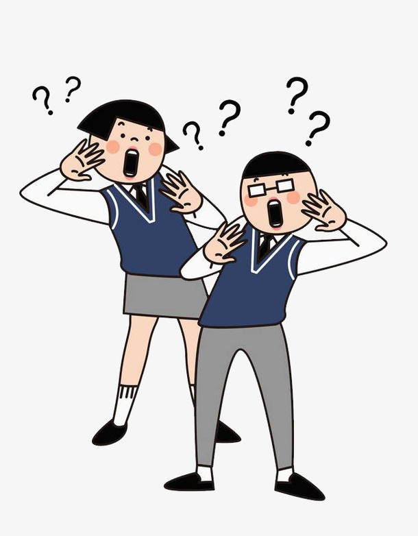 男孩女孩疑问免抠