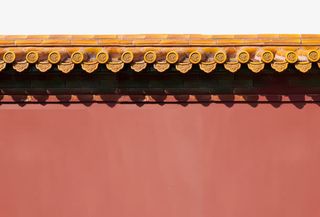 复古古风红墙故宫红墙免抠