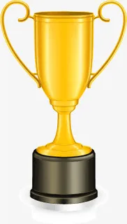金色奖杯免抠