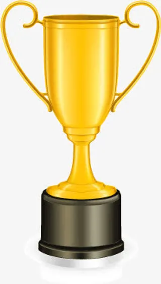 金色奖杯免抠