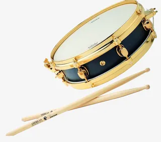 金属边框黑色大鼓免抠