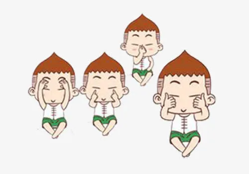 眼保健操卡通小人免抠