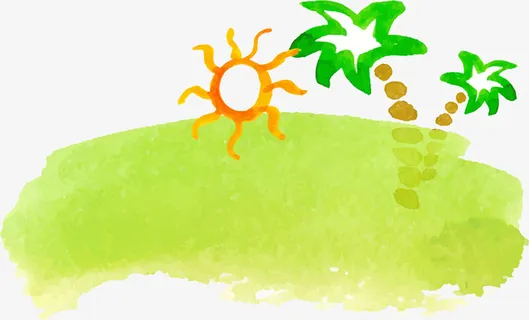 卡通绿地草地免抠png装饰免抠