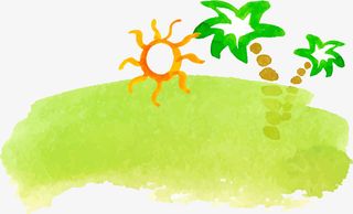 卡通绿地草地免抠png装饰免抠