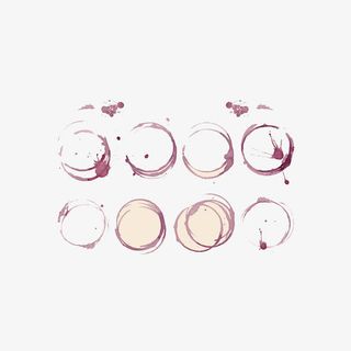 深紫色水墨笔刷免抠