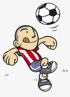 正在踢球的男孩免抠