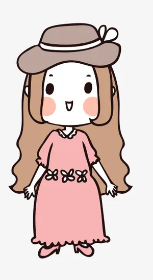 人物手绘插画可爱素材46免抠