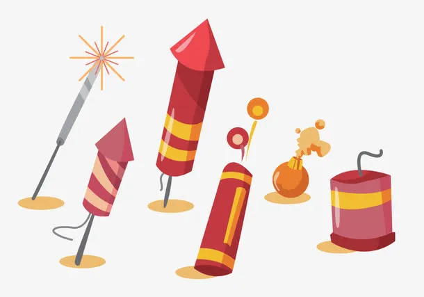 矢量鞭炮合集免抠