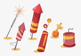 矢量鞭炮合集免抠