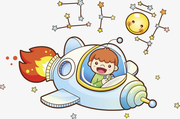 太空中的男孩免抠