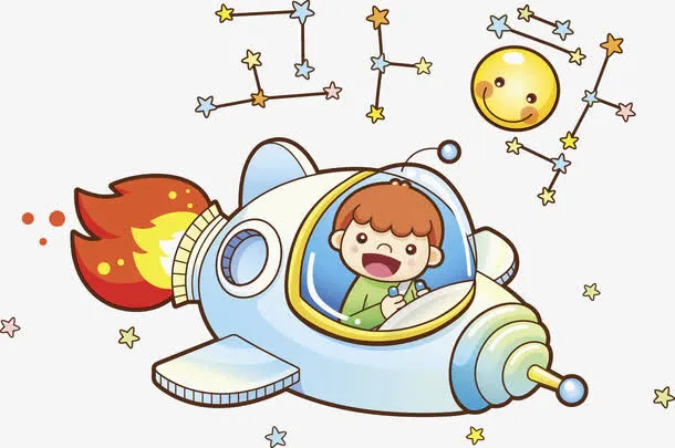 太空中的男孩免抠