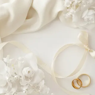 金戒指与丝带珠宝首饰高清图片高清