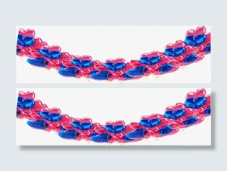 卡通气球边框素材免抠