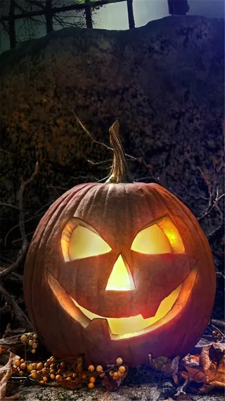 卡通万圣节H5背景高清