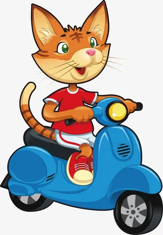 卡通老虎矢量图免抠