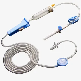 白色医用精密输液管高清摄影免抠