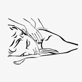 推拿海报宣传矢量图免抠