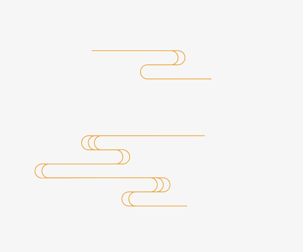 中式云纹线条免抠漂浮其他元素