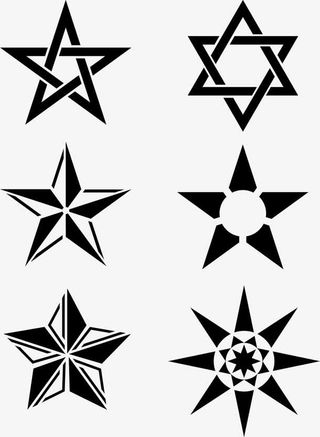 多角形几何矢量图免抠