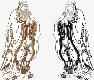 庄重的老人免抠