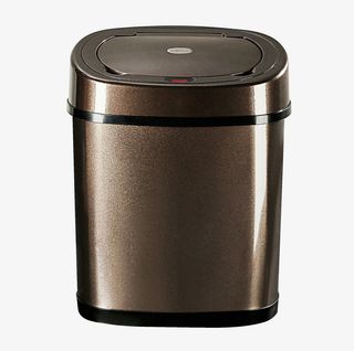 高级黑智能垃圾桶免抠