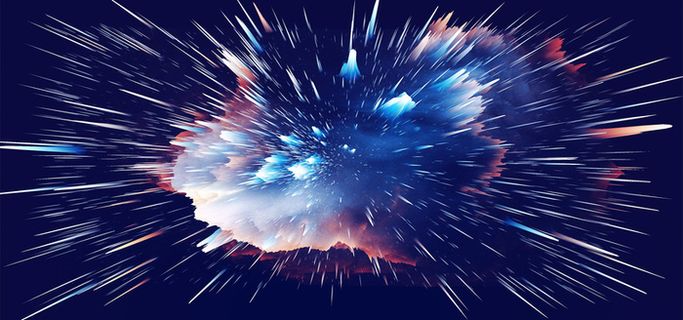 爆炸创意科技背景图高清
