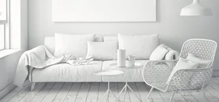 淘宝白色系沙发镂空椅子背景banner高清