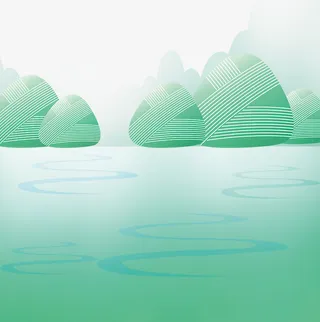 绿色创意传统粽子元素免抠