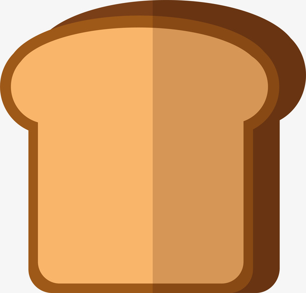 咖啡色立体美味吐司免抠