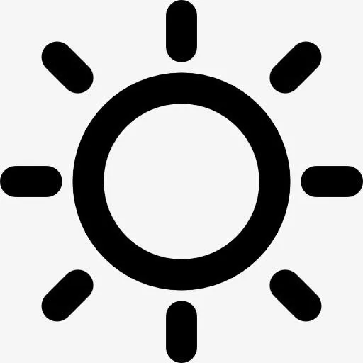 太阳晴朗天气符号图标免抠