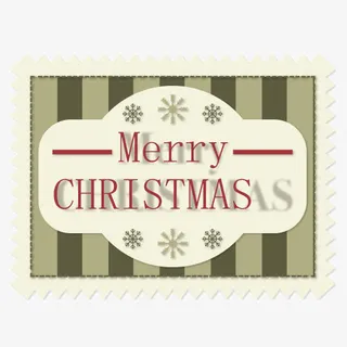 圣诞节贴纸矢量素材图免抠