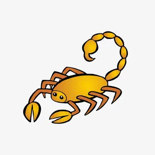 黄色的蝎子免抠