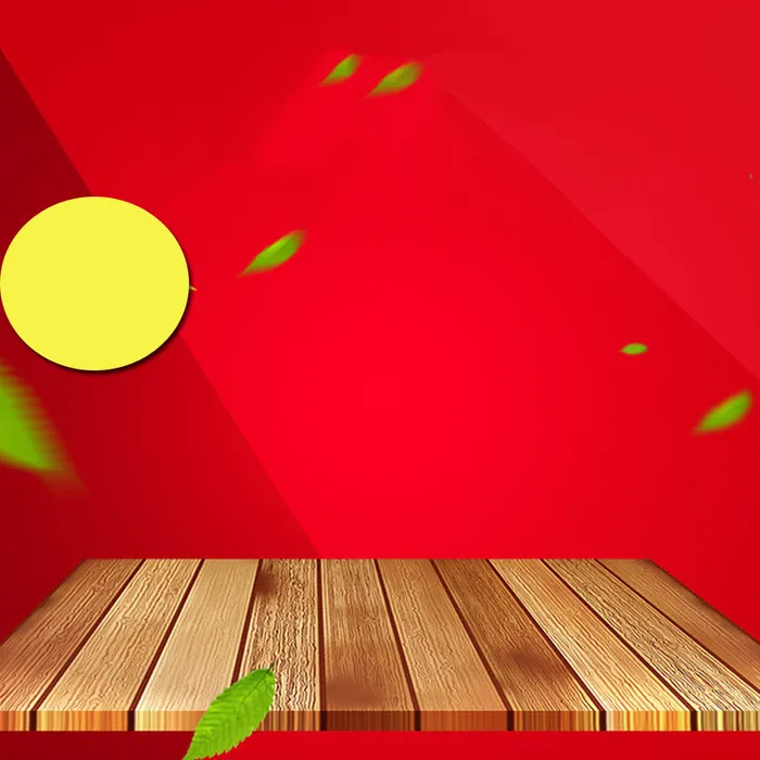 木板立体红色背景直通车主图素材高清