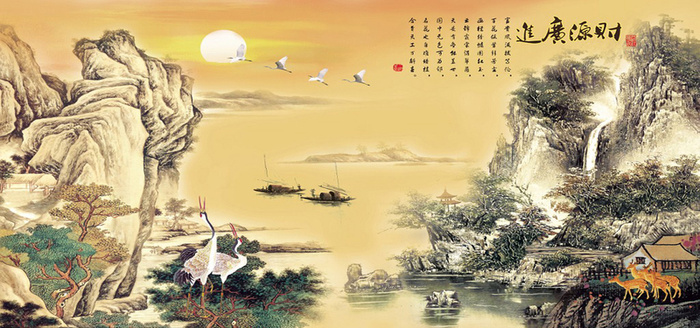 山水风景画高清