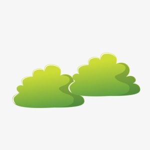 卡通绿草免抠
