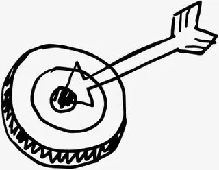 黑色手绘韩式箭头创意免抠