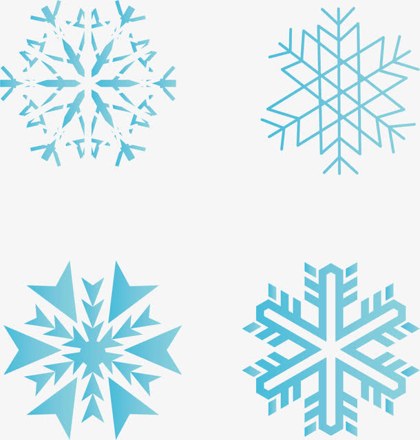 漂亮雪花素材免抠