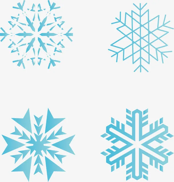 漂亮雪花素材免抠