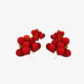红色气球免抠
