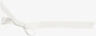 白色蝴蝶结布条免抠