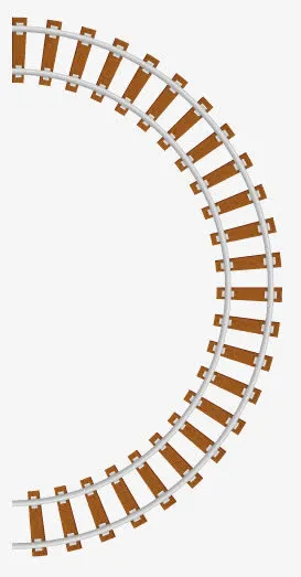 铁路轨道设计矢量素材免抠