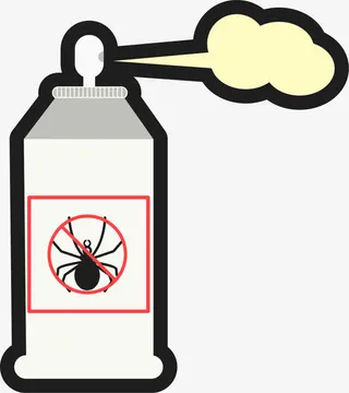 卡通杀虫剂喷雾免抠